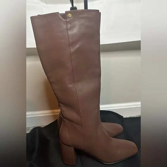 Cole Haan Chrystie Leather Square Toe Knee-High Boots NWOT​