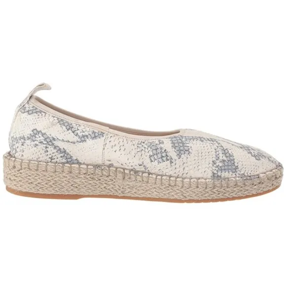 Cole Haan Cloudfeel Roccia Snake Leather Ivory Gray Espadrille Sneakers Loafers