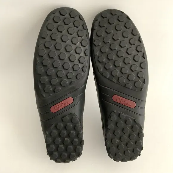 Cole Haan Loafers Men Size 10.5M Black Tucker Leather Slip-on Shoe India