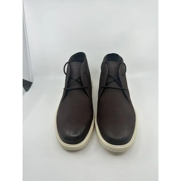 Cole Haan Men's Grand  Chocolate/Ivory Leather Chukka Boots C36933 Size 13