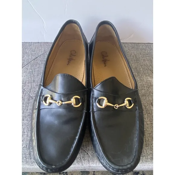 Cole Haan Men's Size 11 Wide Black Dress Shoes Loafers