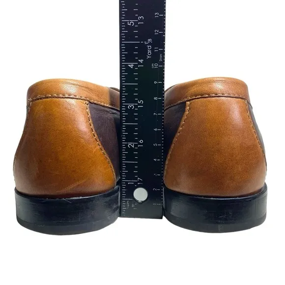 Cole Haan Two Tone Pinch Penny Loafers Mens 10 Medium Slip‎ One C14473 Brown Tan
