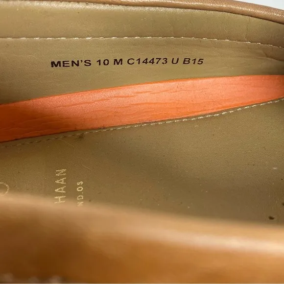 Cole Haan Two Tone Pinch Penny Loafers Mens 10 Medium Slip‎ One C14473 Brown Tan