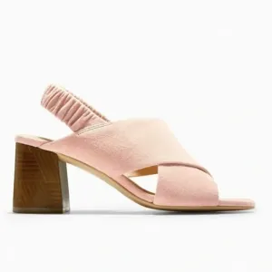 Cole Haan Womens Suede Ankle Strap Heels Slingback Sandals Shoes sz 5.5B