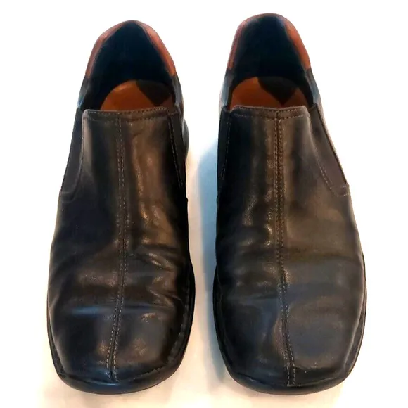Cole Haan Zeno‎ Slip On Leather Loafers C02934 - Black 9.5 M EUC