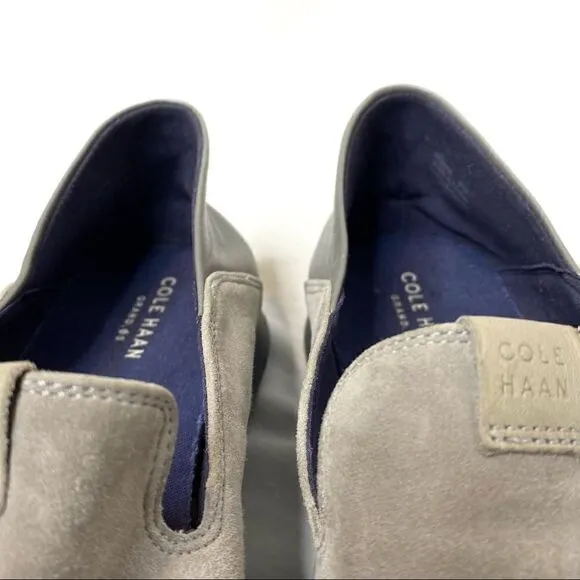 Cole Haan gray grand horizon slip on loafers size 8.5B
