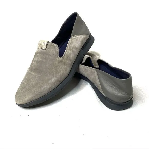 Cole Haan gray grand horizon slip on loafers size 8.5B