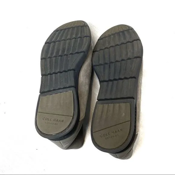 Cole Haan gray grand horizon slip on loafers size 8.5B