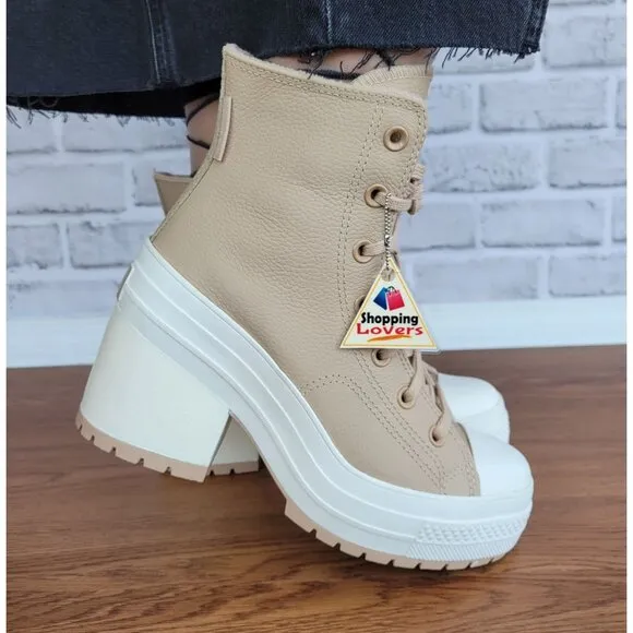 ⭐Converse Chuck 70 De Luxe Platform Weatherized Leather 7.5 Women Shoes A12345C