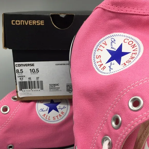 Converse CTAS Hi pink/white/blue WMNS sneakers