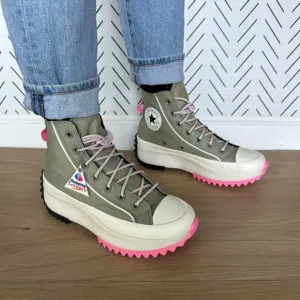 ⭐Converse Run Star Hike Platform Utility Twist Sz 8 Women's Shoes Olive A09223C