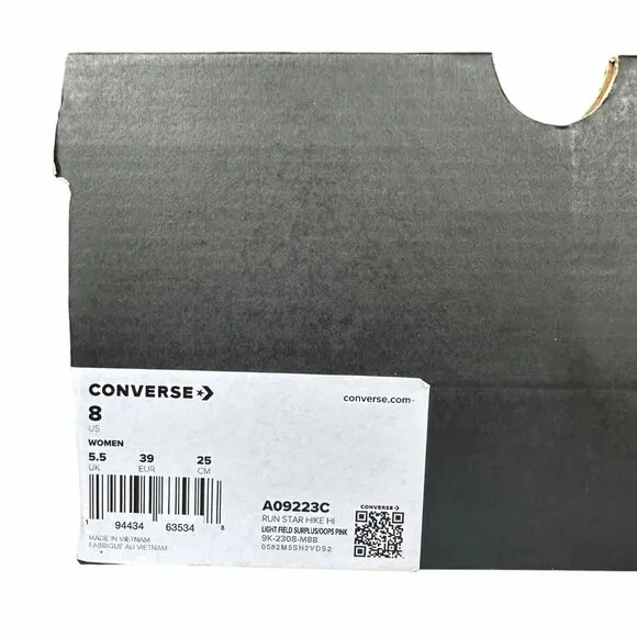 ⭐Converse Run Star Hike Platform Utility Twist Sz 8 Women's Shoes Olive A09223C