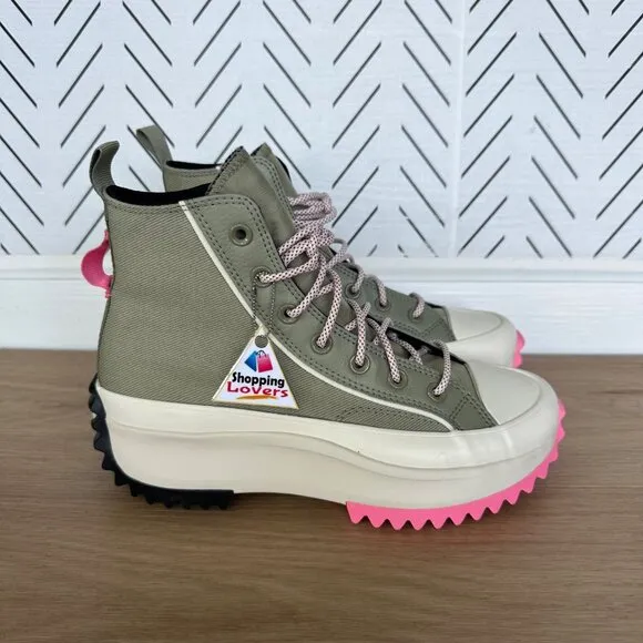 ⭐Converse Run Star Hike Platform Utility Twist Sz 8 Women's Shoes Olive A09223C