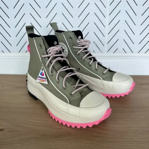 ⭐Converse Run Star Hike Platform Utility Twist Sz 8 Women's Shoes Olive A09223C