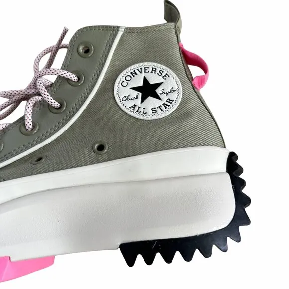 ⭐Converse Run Star Hike Platform Utility Twist Sz 8 Women's Shoes Olive A09223C