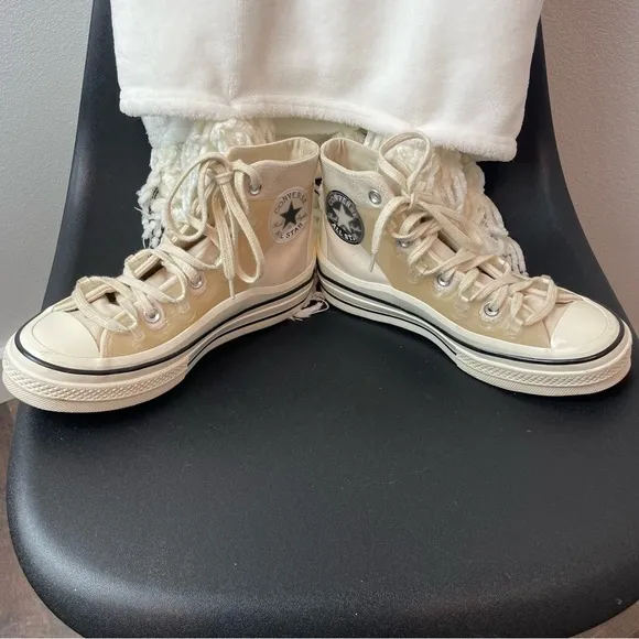 Converse X Kim Jones Chuck 70 Utility Hi Sneakers Womens 6.5 Mens 4.5 Natural