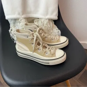 Converse X Kim Jones Chuck 70 Utility Hi Sneakers Womens 6.5 Mens 4.5 Natural