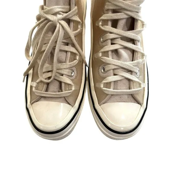 Converse x Kim Jones Chuck Taylor Utility Wave Hi Sneakers in Natural Ivory
