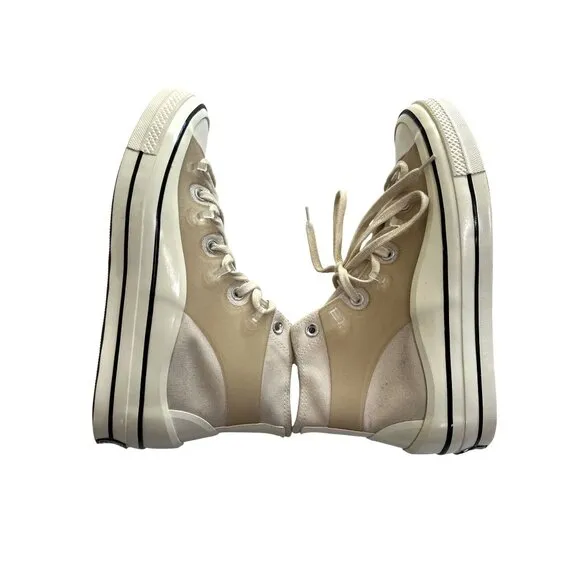 Converse x Kim Jones Chuck Taylor Utility Wave Hi Sneakers in Natural Ivory