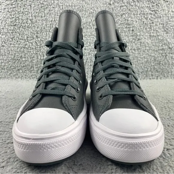 CONVERSE CTAS MOVE Hi Shoes Platform Sneakers Leather Utility Grey‎ Womens 8.5
