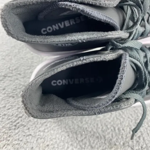 CONVERSE CTAS MOVE Hi Shoes Platform Sneakers Leather Utility Grey‎ Womens 8.5