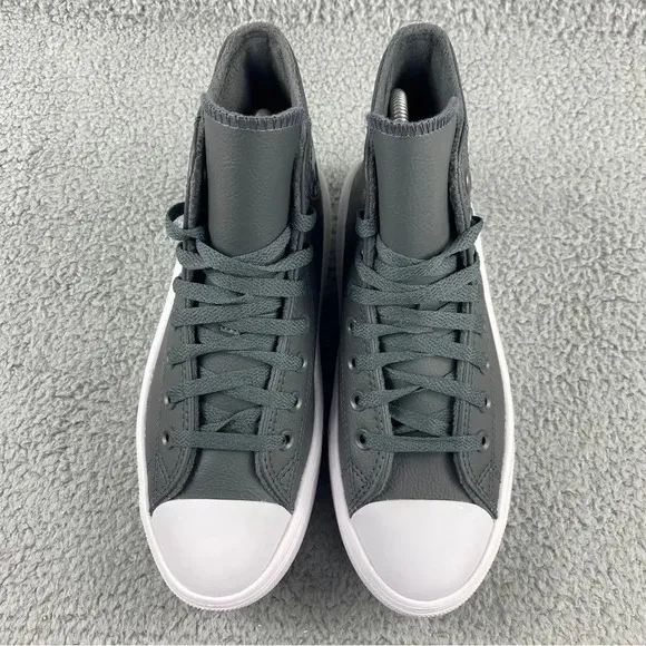 CONVERSE CTAS MOVE Hi Shoes Platform Sneakers Leather Utility Grey‎ Womens 8.5
