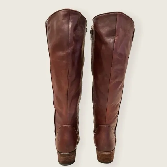 COPY - Women's Brown Leather Knee-High Boots