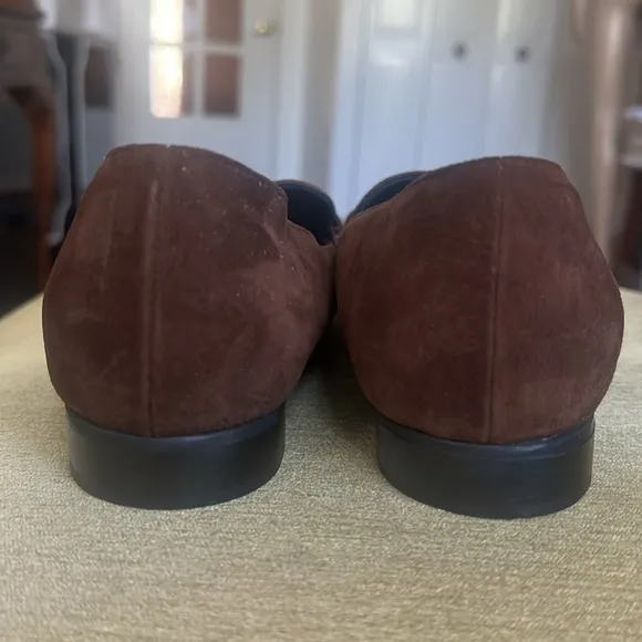 Creazioni Artigiane Wide Fit Loafer Brown Suede w/ Buckle  Size 9.5 / EU 40