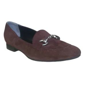 Creazioni Artigiane Wide Fit Loafer Brown Suede w/ Buckle  Size 9.5 / EU 40