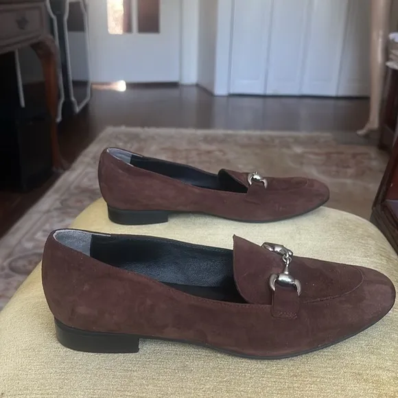 Creazioni Artigiane Wide Fit Loafer Brown Suede w/ Buckle  Size 9.5 / EU 40