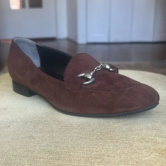 Creazioni Artigiane Wide Fit Loafer Brown Suede w/ Buckle  Size 9.5 / EU 40