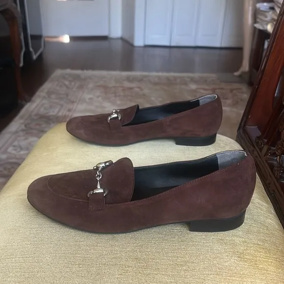 Creazioni Artigiane Wide Fit Loafer Brown Suede w/ Buckle  Size 9.5 / EU 40
