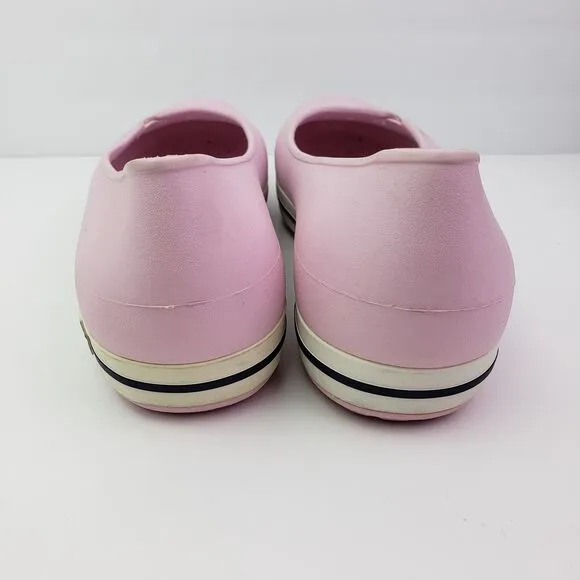 Crocs Crocband Womens Size 11 Bubblegum Pink Slip On Comfort Ballet Flats Shoes