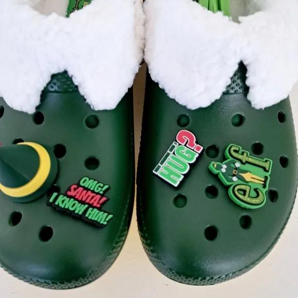 CROCS Green and Yellow Slip-On Loafers with Ventilation