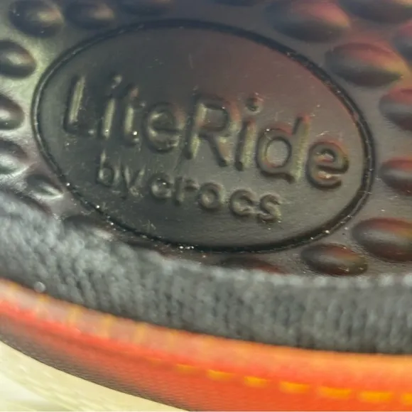 Crocs LiteRide Sneakers Lace Up Lightweight Flexible Shoes Yellow Black Size 10