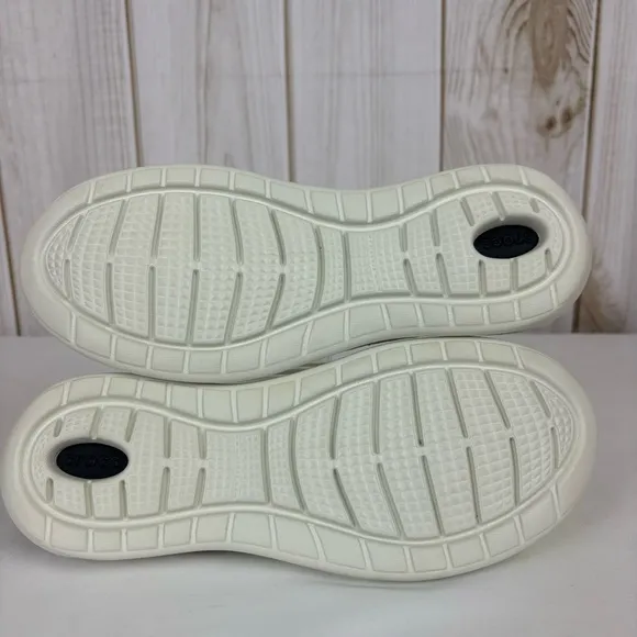 Crocs LiteRide Sneakers Lace Up Lightweight Flexible Shoes Yellow Black Size 10