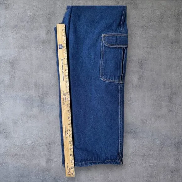 Culture Jeans Y2K Carpenter Denim 30x24.5 Dark Wash Baggy Skater Vintage Utility