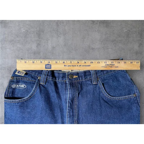 Culture Jeans Y2K Carpenter Denim 30x24.5 Dark Wash Baggy Skater Vintage Utility