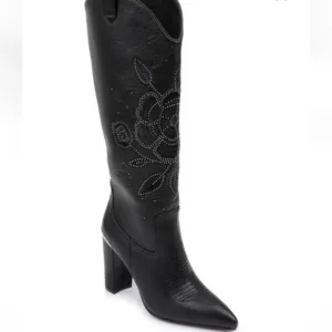 DanielXDiamond Women's Acadia Embroidered Western Boots - Snip Toe... Size 7.5