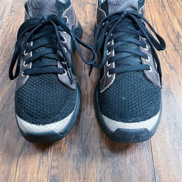 Danner • Overlook Knit Low Sneaker black lace up brown leather hiking trail