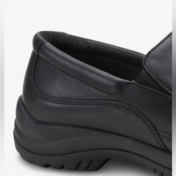 DANSKO Mens Wayne Full Grain Leather Black Slip Resistant Loafers Shoes NWT