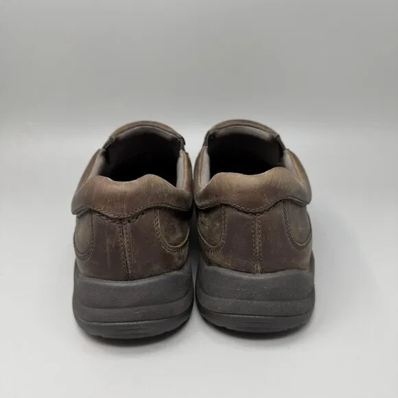 Dansko Wynn Men’s Slip Resistant Brown Leather Slip Ons Size 9.5-10