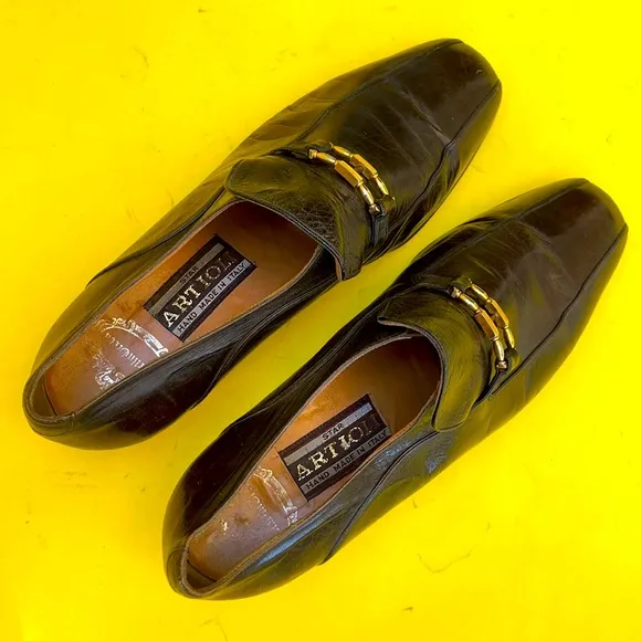 Dark brown Artioli all leather shoes
