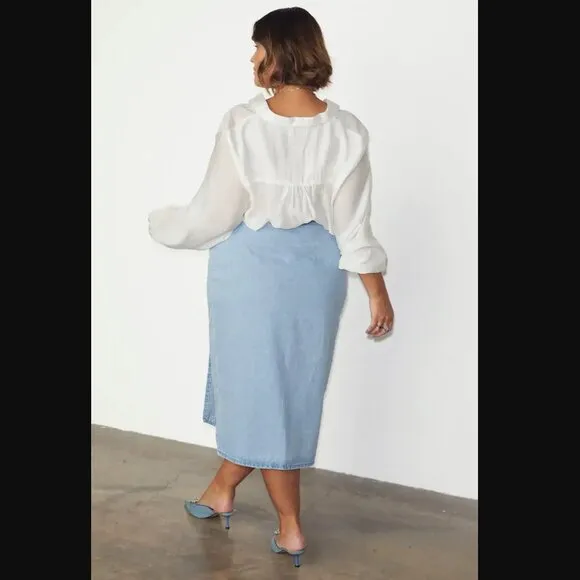 Denim Jaspre Skirt UK 20 US 16 Never Fully Dressed