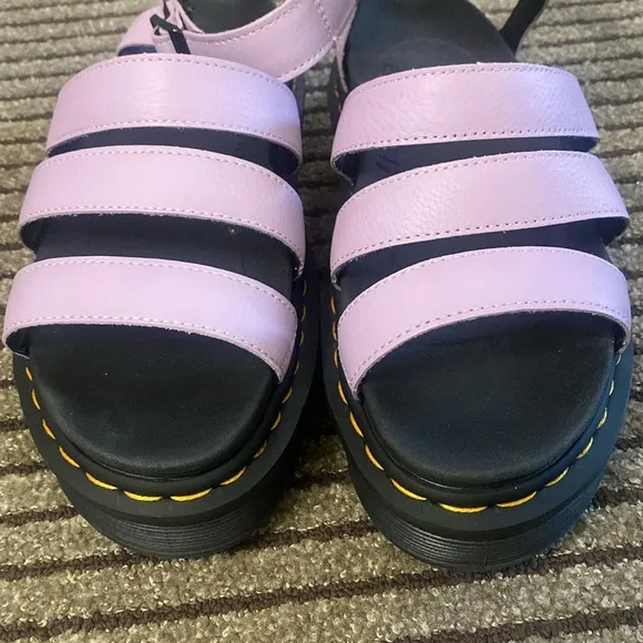 Doc Martens Blaire Flatform Sandals in Lilac Womens Size 10 42 New no Box