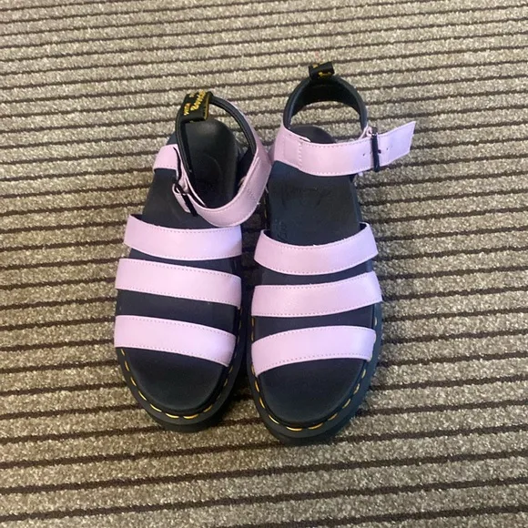 Doc Martens Blaire Flatform Sandals in Lilac Womens Size 10 42 New no Box