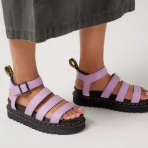 Doc Martens Blaire Flatform Sandals in Lilac Womens Size 10 42 New no Box