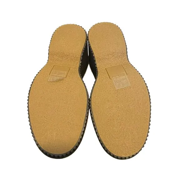 Dolce Vita Brenan Wedge Slip On Platform Loafers Chunky Womens 6.5 Gold Chain
