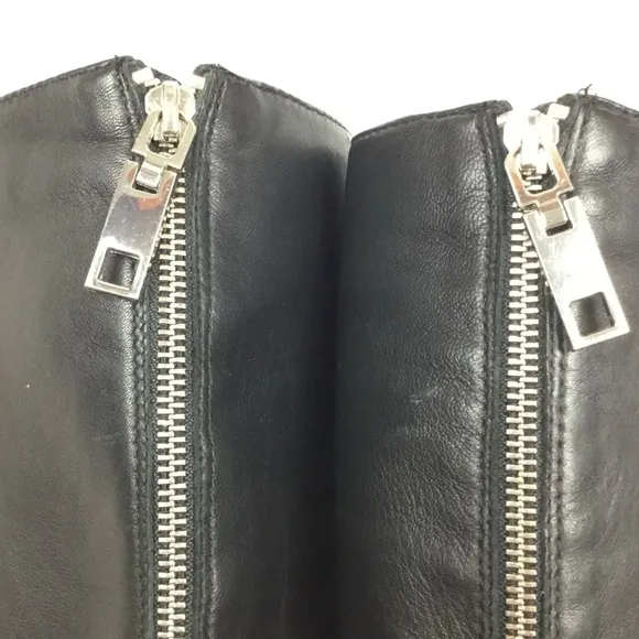 Dolce Vita Knee High Back Zip Leather Boots