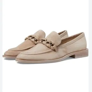 Dolce Vita Sallie Slip On Embellished Loafers shoes suede tan Revolve 6
